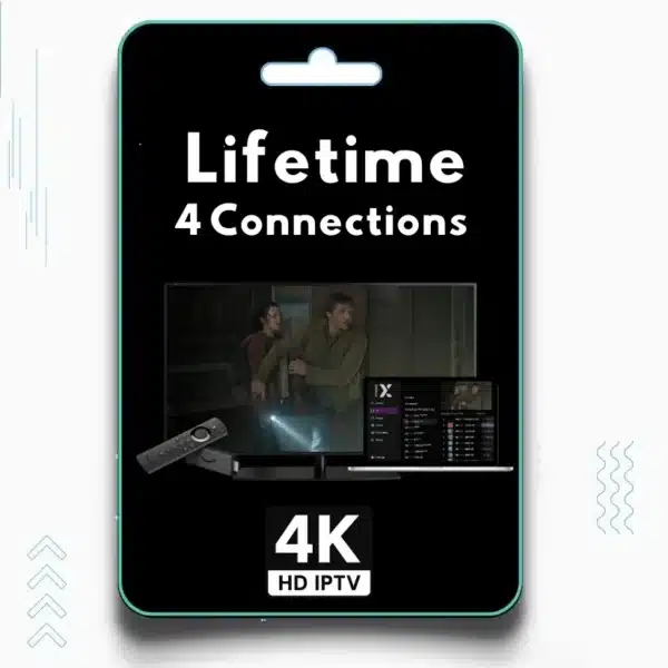 4K IPTV Lifetime 4 Connections Plan Image