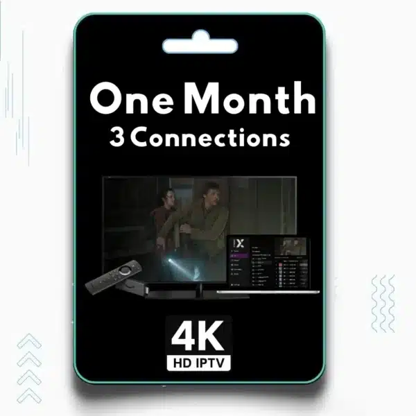 4K IPTV Monthly 3 Connections Plan Image