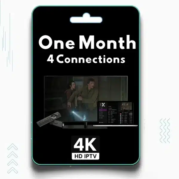 4K IPTV Monthly 4 Connections Plan Image