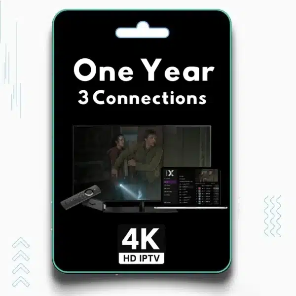 4K IPTV Yearly 3 Connections Plan Image