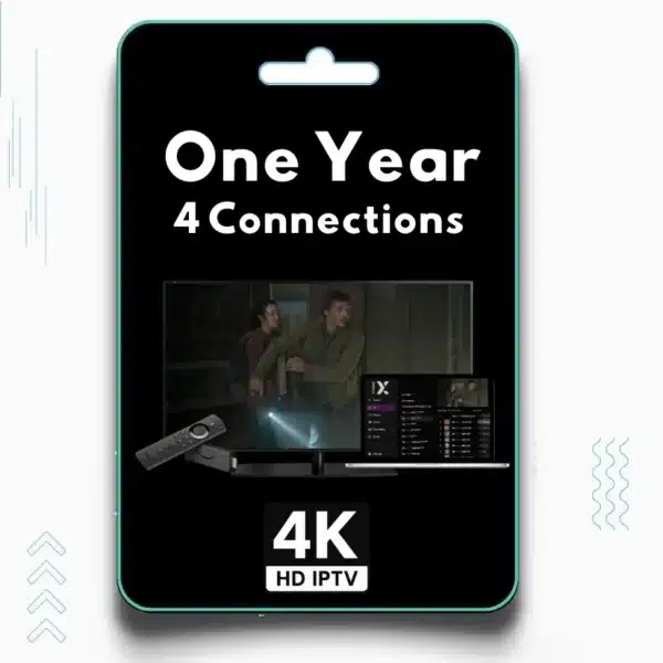 4K IPTV Yearly 4 Connections Plan Image